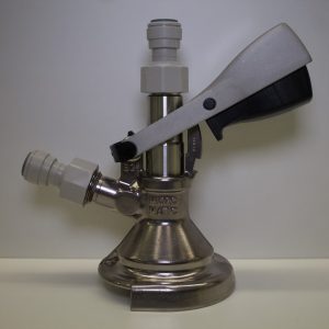 KEG COUPLER A TYPE SLIDE ON (COMPLETE WITH 3/8" JG FITTINGS)