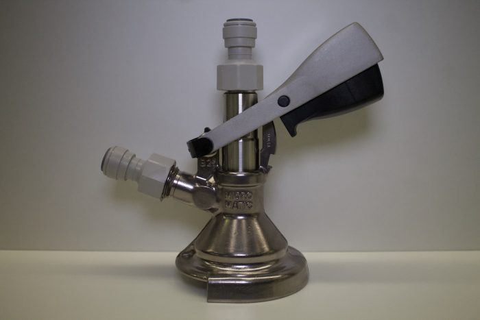KEG COUPLER A TYPE SLIDE ON (COMPLETE WITH 3/8" JG FITTINGS)