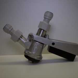 KEG COUPLER D TYPE  (COMPLETE WITH 3/8" JG FITTINGS)