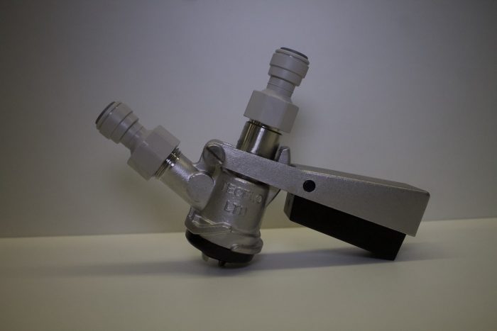 KEG COUPLER D TYPE  (COMPLETE WITH 3/8" JG FITTINGS)