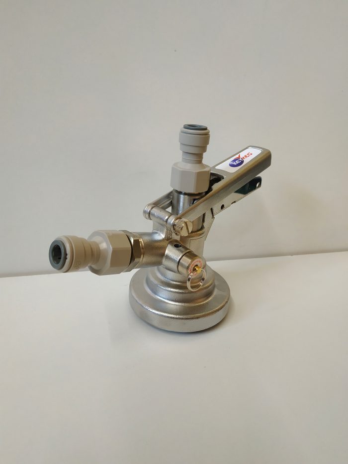 KEY KEG COUPLER GRUNDY (COMPLETE WITH 3/8" JG FITTINGS)